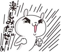 Chivalrous spirit Rabbit sticker #12137319