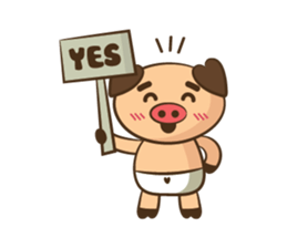 Cute Lil' Piggy sticker #12137454