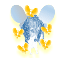 fairy beagle sticker #12137529