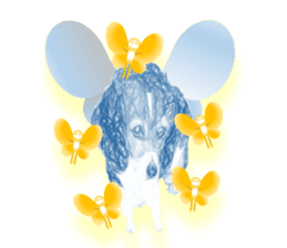 fairy beagle sticker #12137529