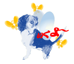 fairy beagle sticker #12137534