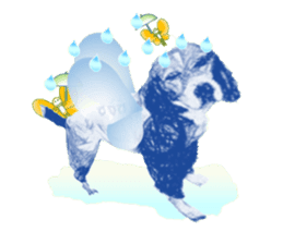 fairy beagle sticker #12137535