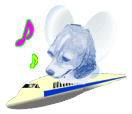 fairy beagle sticker #12137564