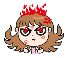 Miss AB Chiao & 3 cats. Part 2 sticker #12138693