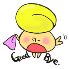 English version, Mr. firewood mushroom,3 sticker #12138729