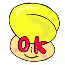 English version, Mr. firewood mushroom,3 sticker #12138731