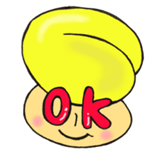 English version, Mr. firewood mushroom,3 sticker #12138731