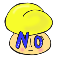 English version, Mr. firewood mushroom,3 sticker #12138732