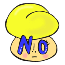 English version, Mr. firewood mushroom,3 sticker #12138732