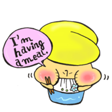 English version, Mr. firewood mushroom,3 sticker #12138733