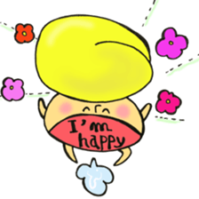 English version, Mr. firewood mushroom,3 sticker #12138734