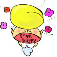 English version, Mr. firewood mushroom,3 sticker #12138734