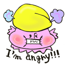 English version, Mr. firewood mushroom,3 sticker #12138735