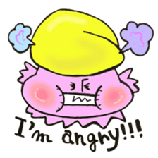 English version, Mr. firewood mushroom,3 sticker #12138735