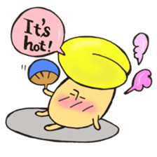 English version, Mr. firewood mushroom,3 sticker #12138741