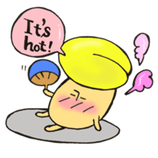 English version, Mr. firewood mushroom,3 sticker #12138741