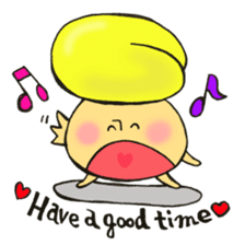 English version, Mr. firewood mushroom,3 sticker #12138743