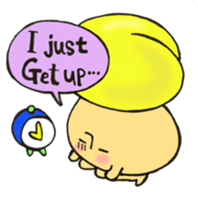 English version, Mr. firewood mushroom,3 sticker #12138745