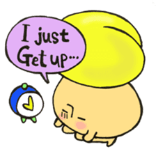 English version, Mr. firewood mushroom,3 sticker #12138745