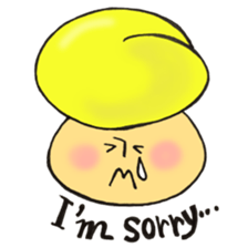 English version, Mr. firewood mushroom,3 sticker #12138750