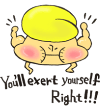 English version, Mr. firewood mushroom,3 sticker #12138755