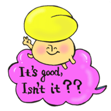 English version, Mr. firewood mushroom,3 sticker #12138756