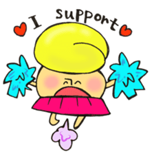 English version, Mr. firewood mushroom,3 sticker #12138757