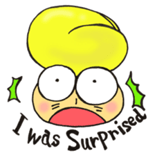 English version, Mr. firewood mushroom,3 sticker #12138760