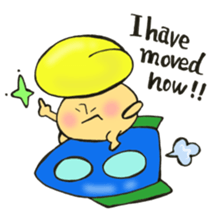 English version, Mr. firewood mushroom,3 sticker #12138764