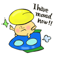 English version, Mr. firewood mushroom,3 sticker #12138764