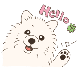Lovely fluffy Pomeranian sticker #12139646