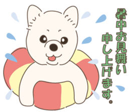 Lovely fluffy Pomeranian sticker #12139682