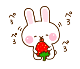 Rabbit Strawberry 10 sticker #12139966
