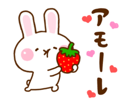 Rabbit Strawberry 10 sticker #12139968