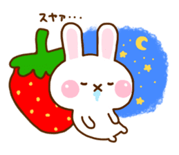 Rabbit Strawberry 10 sticker #12139972