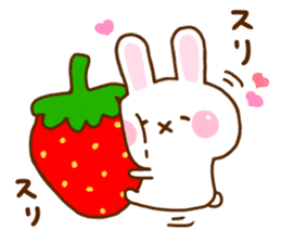 Rabbit Strawberry 10 sticker #12139985
