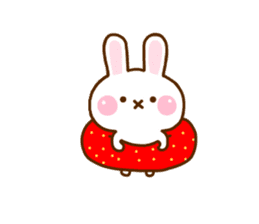 Rabbit Strawberry 10 sticker #12139997