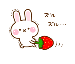 Rabbit Strawberry 10 sticker #12139998