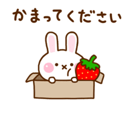 Rabbit Strawberry 10 sticker #12140005