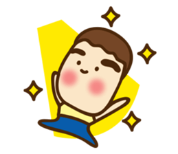 Lovely couple their first love (English) sticker #12140229