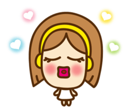 Lovely couple their first love (English) sticker #12140232