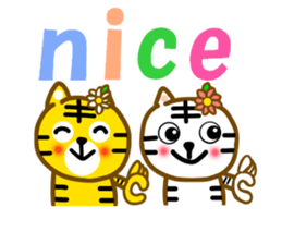 Let's cheer with the tiger sticker #12140606