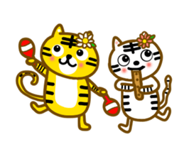 Let's cheer with the tiger sticker #12140645