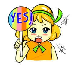 Puffy Palmy Little Girl (Eng Version) sticker #12140966