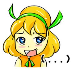 Puffy Palmy Little Girl (Eng Version) sticker #12140970