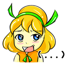 Puffy Palmy Little Girl (Eng Version) sticker #12140970