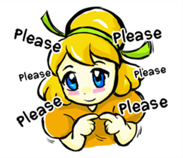 Puffy Palmy Little Girl (Eng Version) sticker #12140972