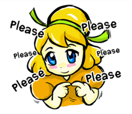 Puffy Palmy Little Girl (Eng Version) sticker #12140972