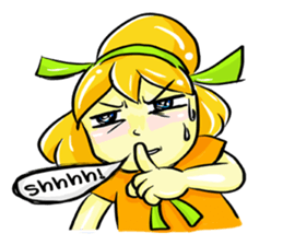 Puffy Palmy Little Girl (Eng Version) sticker #12140982