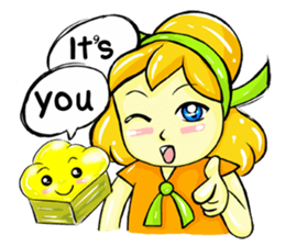 Puffy Palmy Little Girl (Eng Version) sticker #12140993